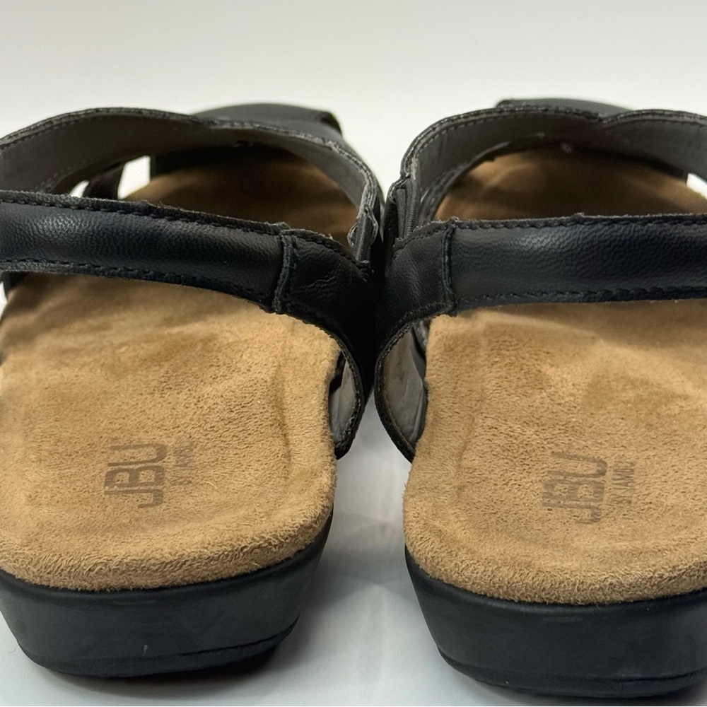 JBU Black Sandals with Basket-Weave Design Size 7.5 - Picture 4 of 7